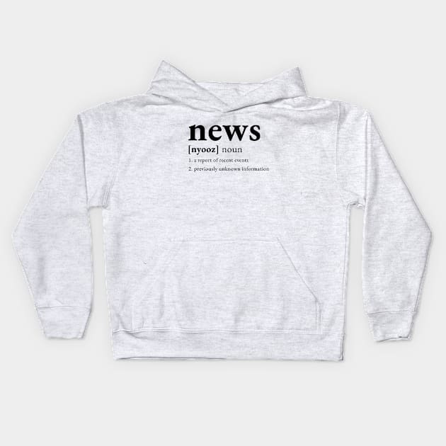 News Kids Hoodie by caseofstyle